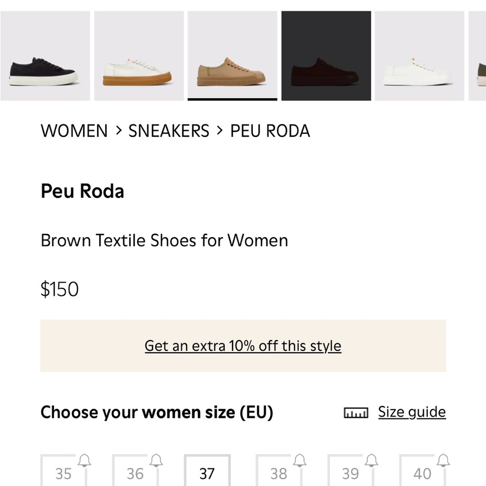 Camper Peu Roda Brown Shoes - Picture 4 of 4
